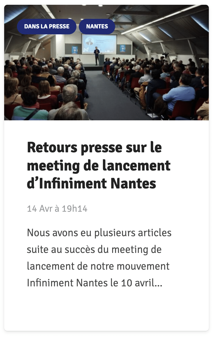 meeting Foulques Chombart Infiniment Nantes