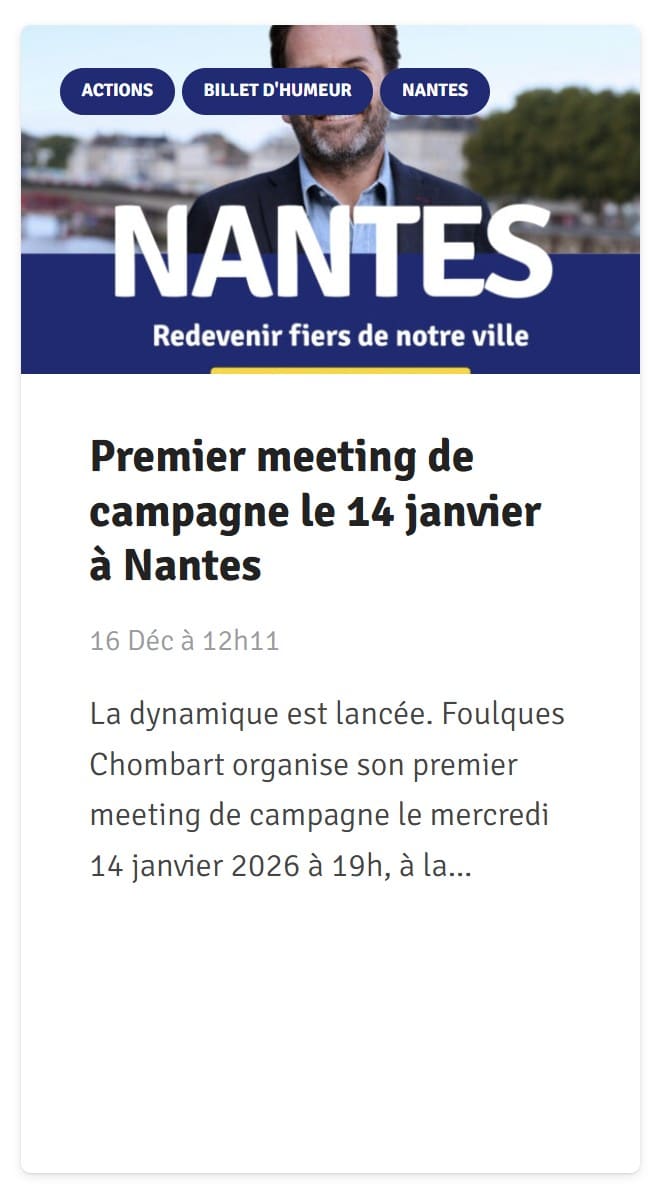 Nantes actualités Foulques Chombart